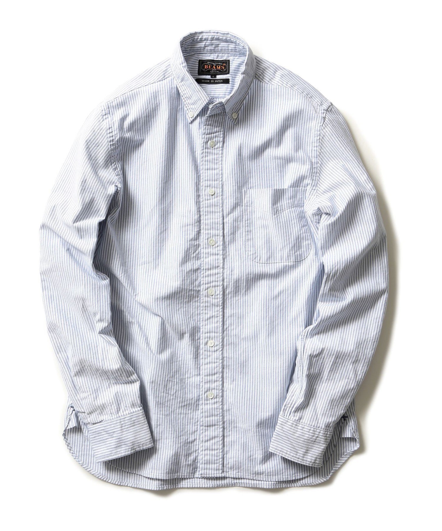【ビームス/BEAMS / MEN】のBEAMS PLUS / オックスフォード ストライプ ボタンダウン シャツ 25AW インテリア・キッズ・メンズ・レディースファッション・服の通販 founy(ファニー) 　ファッション　Fashion　メンズファッション　Fashion for Men　ストライプ　Stripe, Striped Pattern　スーピマ　Supima, Premium Cotton　ダウン　Down, Puffer　パターン　Pattern, Design Print　エレガント 上品　Elegant　2025年　2025　2025-2026秋冬・A/W　Autumn/Winter 2025–26 AW25–26　BLUE|ID: prp329100004721384 ipo3291000000034121139