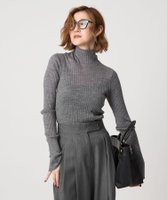 【ユナイテッドアローズ/UNITED ARROWS】のconte シアー リブ タートルネックニット 人気、トレンドファッション・服の通販 founy(ファニー) ファッション Fashion レディースファッション Fashion for Women トップス・カットソー Cut & Sew Tops ニット Knit Tops & Sweaters タートルネック・ハイネックトップス Turtlenecks & High-Neck Tops シアー Sheer, See-Through タートルネック Turtleneck, High Neck 定番 Standard, Basic Item |ID:prp329100004721394