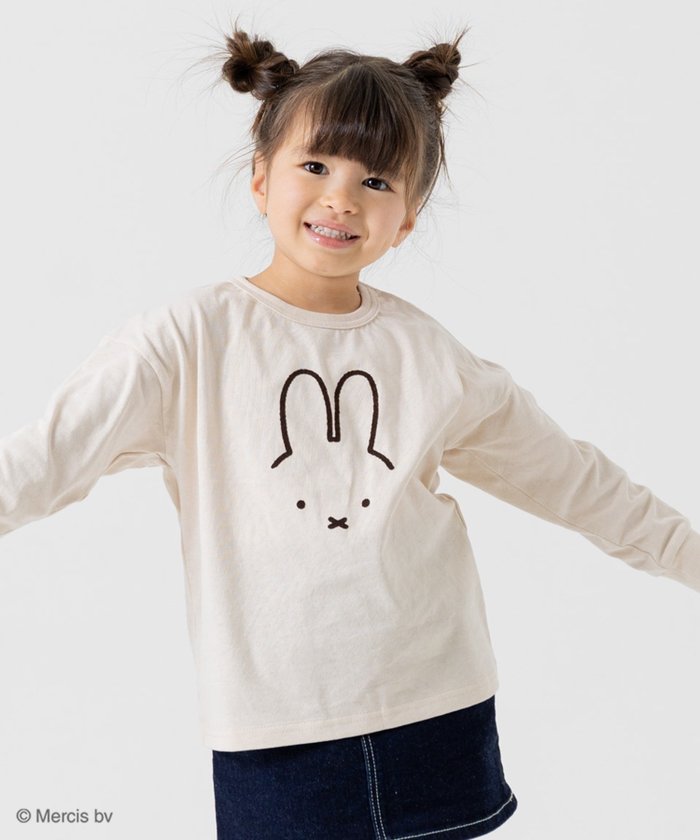 【チルツー/chil2 / KIDS】のミッフィー 長袖Tシャツ インテリア・キッズ・メンズ・レディースファッション・服の通販 founy(ファニー) https://founy.com/ ファッション Fashion キッズファッション Fashion for Kids アニマル Animal Print フェイス Face, Facial Design 長袖 Long Sleeve, Full Sleeve |ID: prp329100004721694 ipo3291000000034122946