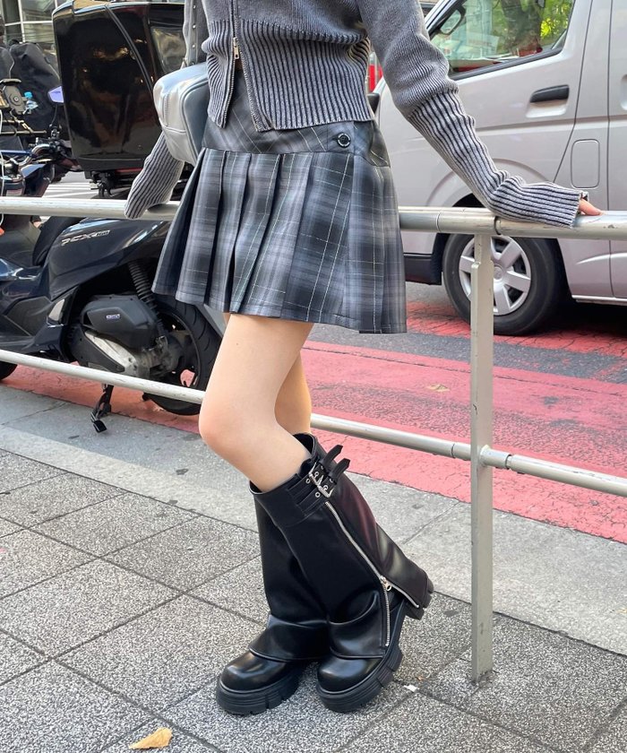 【レピピアルマリオ/repipi armario / KIDS】のチェックスソプリーツスカート インテリア・キッズ・メンズ・レディースファッション・服の通販 founy(ファニー) https://founy.com/ ファッション Fashion キッズファッション Fashion for Kids トレンド Trend, Trending Now プリーツ Pleats, Pleated ポケット Pocket, Pocket Detail ロング Long, Long-Length 今季 This Season, Current Season |ID: prp329100004721706 ipo3291000000034123130