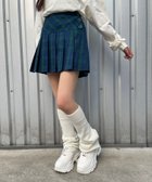 【レピピアルマリオ/repipi armario / KIDS】のチェックスソプリーツスカート グリーンチェック75|ID: prp329100004721706 ipo3291000000034123135