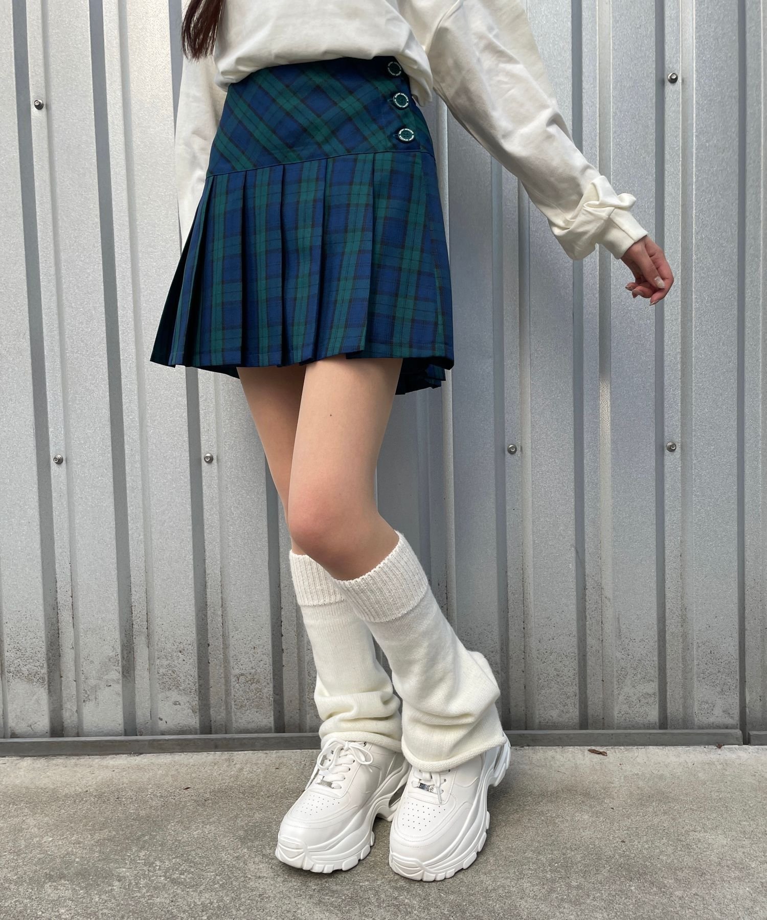【レピピアルマリオ/repipi armario / KIDS】のチェックスソプリーツスカート インテリア・キッズ・メンズ・レディースファッション・服の通販 founy(ファニー) 　ファッション　Fashion　キッズファッション　Fashion for Kids　トレンド　Trend, Trending Now　プリーツ　Pleats, Pleated　ポケット　Pocket, Pocket Detail　ロング　Long, Long-Length　今季　This Season, Current Season　グリーンチェック75|ID: prp329100004721706 ipo3291000000034123135