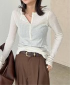 【ジャーナルスタンダード/JOURNAL STANDARD】の《追加 3》シアーテレコヘンリーネックプルオーバー 人気、トレンドファッション・服の通販 founy(ファニー) ファッション Fashion レディースファッション Fashion for Women トップス・カットソー Cut & Sew Tops カジュアルプルオーバー・ニットトップス Pullovers & Knit Tops / Casual Pullovers 2025年 2025 2025-2026秋冬・A/W Autumn/Winter 2025–26 AW25–26 インナー Innerwear エレガント 上品 Elegant 人気 Popular, Best Seller thumbnail ホワイト A|ID: prp329100004721768 ipo3291000000034379604