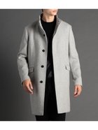 【ニコル/NICOLE / MEN】の【ex/tra】カシミヤビーバー スタンドカラーコート 人気、トレンドファッション・服の通販 founy(ファニー) ファッション Fashion メンズファッション Fashion for Men シンプル Simple, Minimal スタイリッシュ Stylish, Fashionable スタンド Stand Collar, Upright Stand スマート Smart, Elegant セットアップ Set-Up, Coordinated Outfit ビジネス 仕事 通勤 Business / Work / Commuting ポケット Pocket, Pocket Detail エレガント 上品 Elegant thumbnail 19ライトグレー|ID: prp329100004721788 ipo3291000000035007132