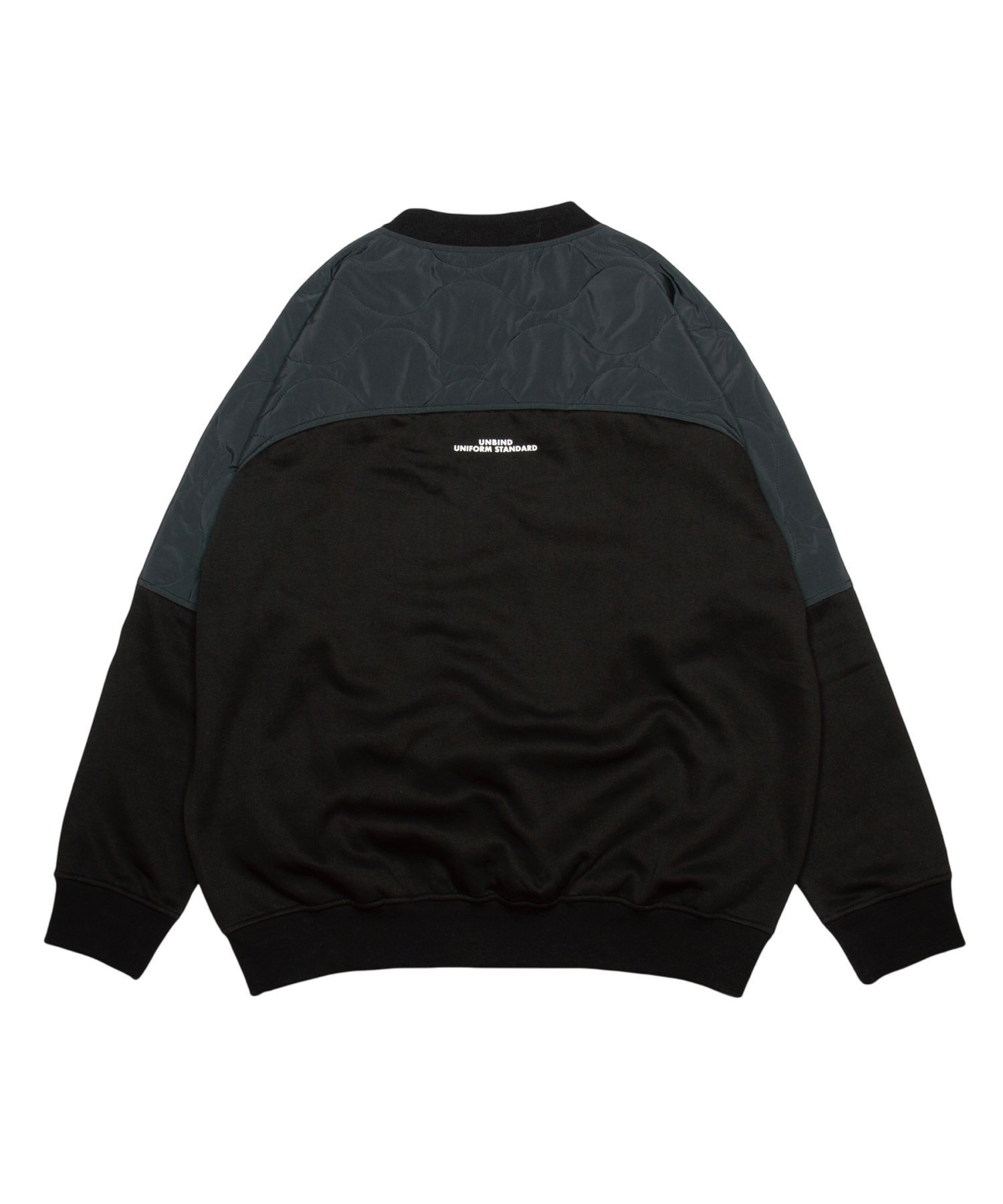 【トゥオールズ/twoles】の【UNBIND】QUILT SWITCH SWEAT インテリア・キッズ・メンズ・レディースファッション・服の通販 founy(ファニー) 　ファッション　Fashion　レディースファッション　Fashion for Women　トップス・カットソー　Cut & Sew Tops　レディースパーカー・カジュアルフーディー　Casual Hoodies & Sweatshirts　スウェット・クルーネックトップス　Sweatshirts & Crewnecks / Relaxed Fit Sweat Tops　キルティング　Quilted, Quilting　スウェット / スエット　Sweatshirt, Sweatwear　ルーズ　Loose, Oversized　冬　Winter / This Winter　軽量　Lightweight, Ultra Light　ブラック|ID: prp329100004721793 ipo3291000000034504078