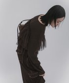 【センスオブプレイス/SENSE OF PLACE by URBAN RESEARCH】のダブルジップフリルニットカーデ 人気、トレンドファッション・服の通販 founy(ファニー) ファッション Fashion レディースファッション Fashion for Women トップス・カットソー Cut & Sew Tops ニット Knit Tops & Sweaters thumbnail ブラウン|ID: prp329100004721801 ipo3291000000034651034