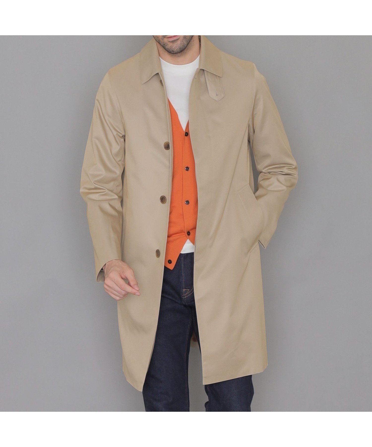 【マッキントッシュ ロンドン/MACKINTOSH LONDON / MEN】の【WEB・一部店舗限定】【DUNFORD】スビンコットンポリエステルギャバジンステンカラーコート インテリア・キッズ・メンズ・レディースファッション・服の通販 founy(ファニー)  ファッション Fashion メンズファッション Fashion for Men シャンブレー Chambray, Denim-Like Fabric シンプル Simple, Minimal パターン Pattern, Design Print フィット Fit, Slim Fit フロント Front, Front Design ライナー Liner, Inner Layer 冬 Winter / This Winter 春 Spring 秋 Autumn ベージュ|ID: prp329100004721813 ipo3291000000034343564