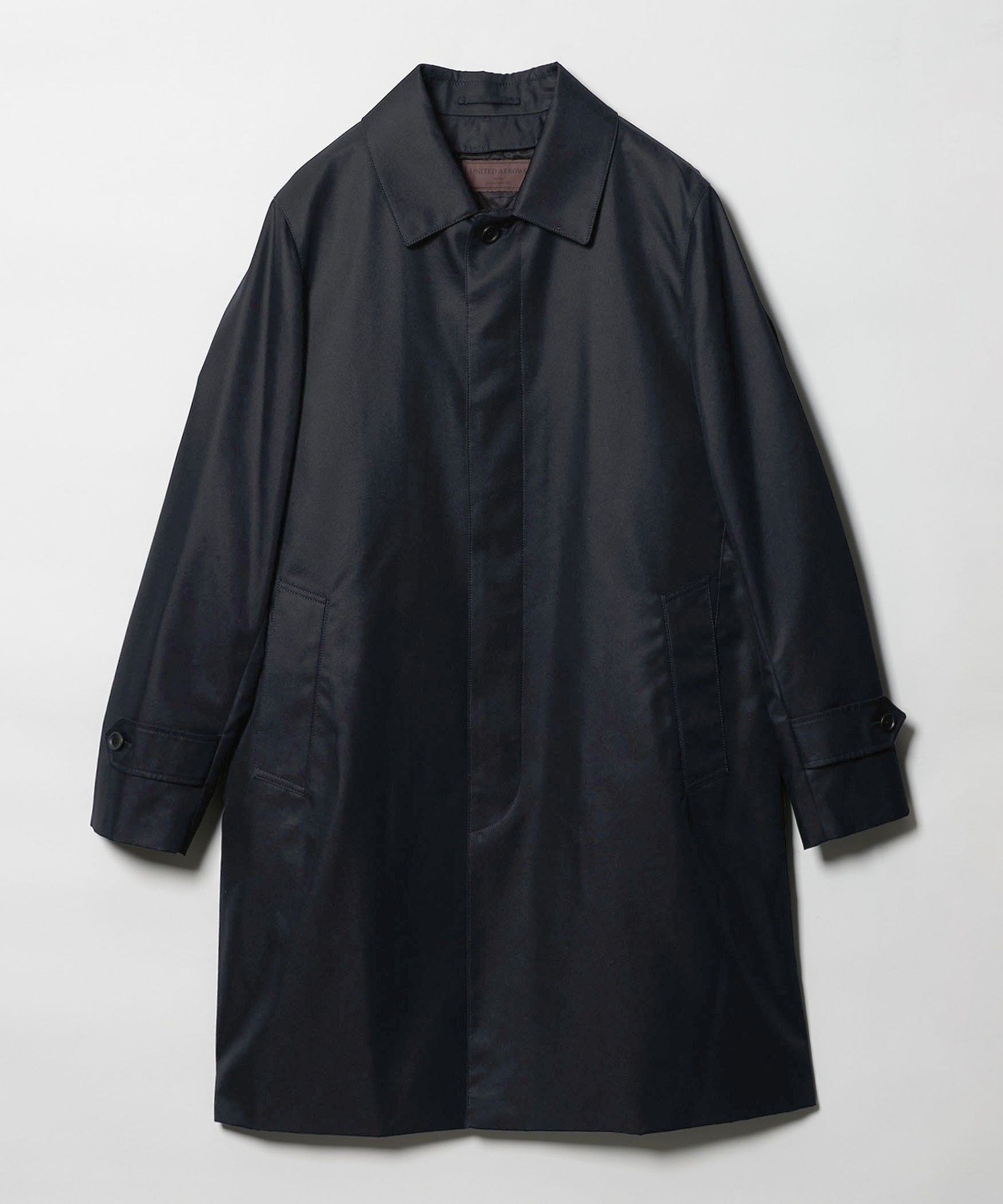 【ユナイテッドアローズ/UNITED ARROWS / MEN】のギャバジン ステンカラーコート 撥水 インテリア・キッズ・メンズ・レディースファッション・服の通販 founy(ファニー) 　ファッション　Fashion　メンズファッション　Fashion for Men　シルケット　Silket, Silky Cotton　ジャケット　Jacket, Outerwear　スラックス　Slacks, Dress Pants　バランス　Balance, Style Balance　フロント　Front, Front Design　モダン　Modern, Contemporary　ライナー　Liner, Inner Layer　ロング　Long, Long-Length　おすすめ　Recommended / Our Picks　エレガント 上品　Elegant　ビジネス 仕事 通勤　Business / Work / Commuting　NAVY|ID: prp329100004721823 ipo3291000000034125287