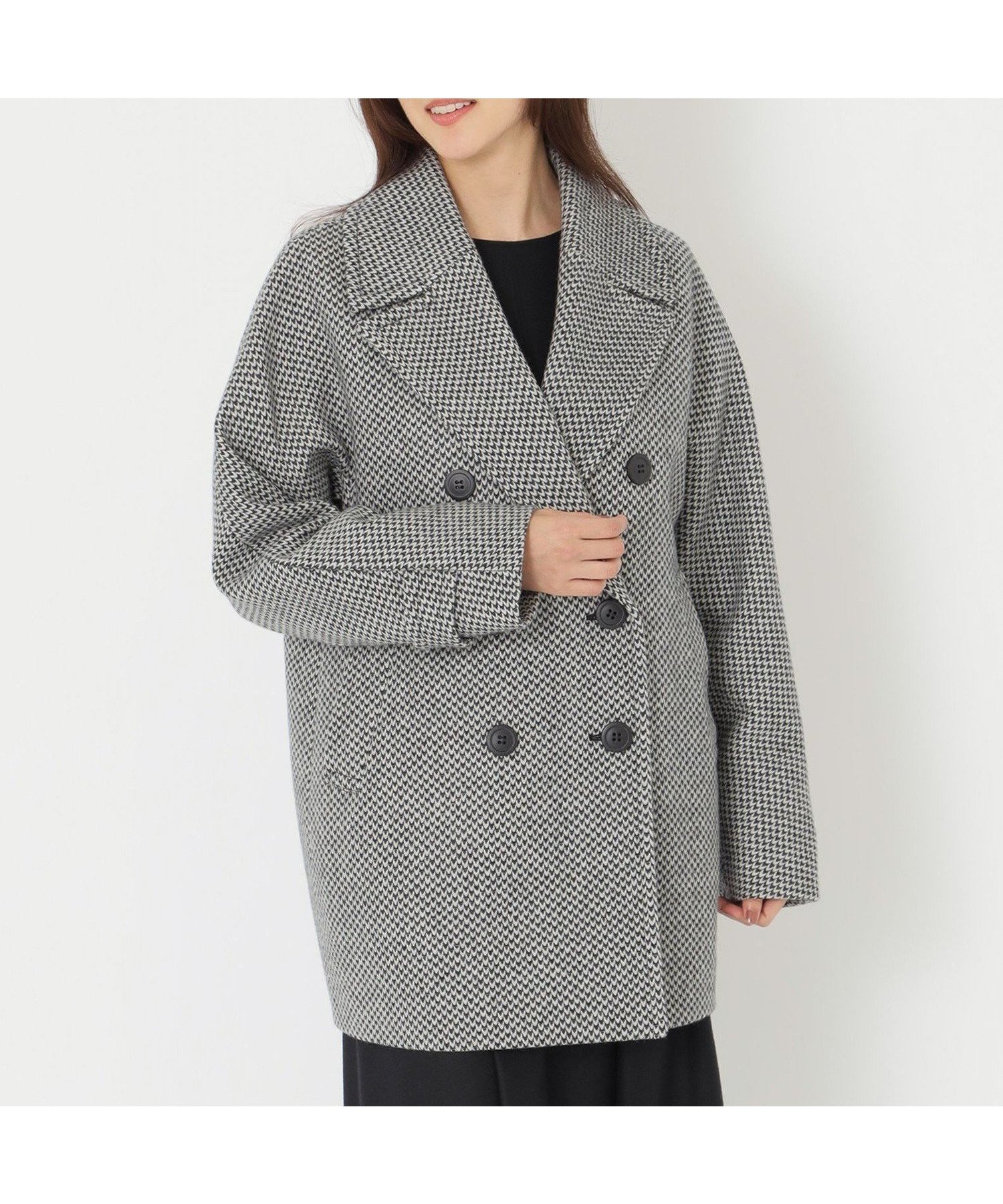 【サンヨーコート/SANYO COAT】の【大草直子さんコラボ】 Rain Wool ピーコート インテリア・キッズ・メンズ・レディースファッション・服の通販 founy(ファニー) 　ファッション　Fashion　レディースファッション　Fashion for Women　アウター　Coat / Outerwear Collection　コート・ロングコート・ピーコート　Long Coats, Peacoats & More　コラボ　Collaboration, Collab　雑誌　Magazine, Fashion Magazine　人気　Popular, Best Seller　バランス　Balance, Style Balance　フォルム　Silhouette, Form　ミドル　Middle Length, Mid Height　卒業式　Graduation Ceremony　グレー|ID: prp329100004721845 ipo3291000000034125564