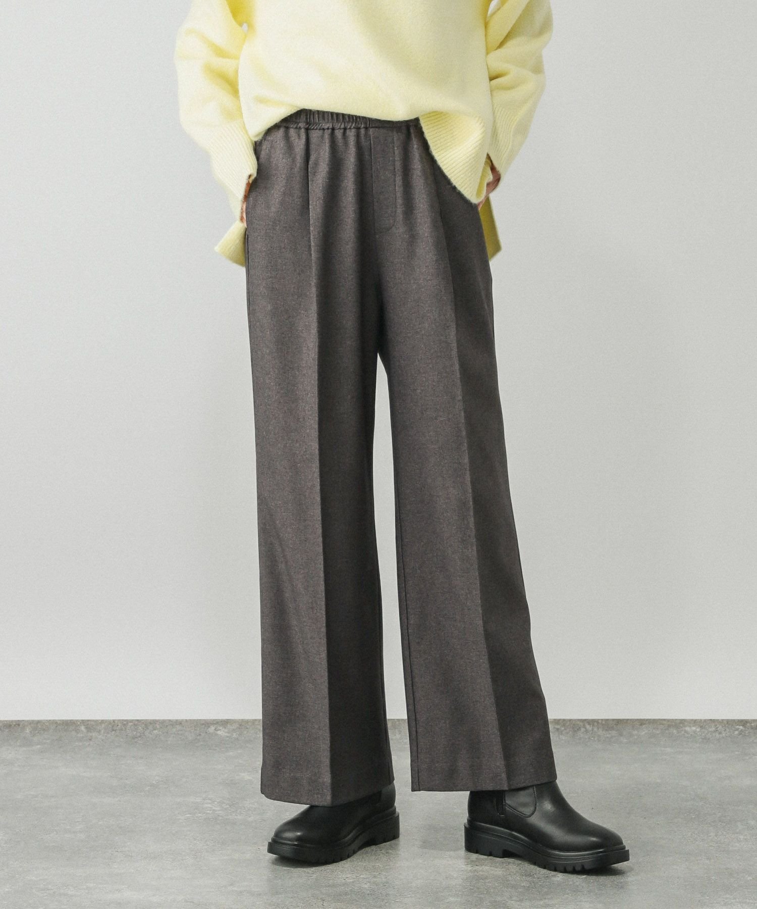 【グローバルワーク/GLOBAL WORK】のあったかスッキリイージーパンツ/580794 インテリア・キッズ・メンズ・レディースファッション・服の通販 founy(ファニー) 　ファッション　Fashion　レディースファッション　Fashion for Women　パンツ　Pants & Trousers　シューズ　Shoes, Footwear　ジャケット　Jacket, Outerwear　スウェット / スエット　Sweatshirt, Sweatwear　ストレッチ　Stretch, Stretchy Fabric　センター　Center, Center Line　人気　Popular, Best Seller　フロント　Front, Front Design　メランジ　Melange, Mixed Yarn　A/W・秋冬　Autumn/Winter　おすすめ　Recommended / Our Picks　チャコールグレー18|ID: prp329100004721889 ipo3291000000034126296