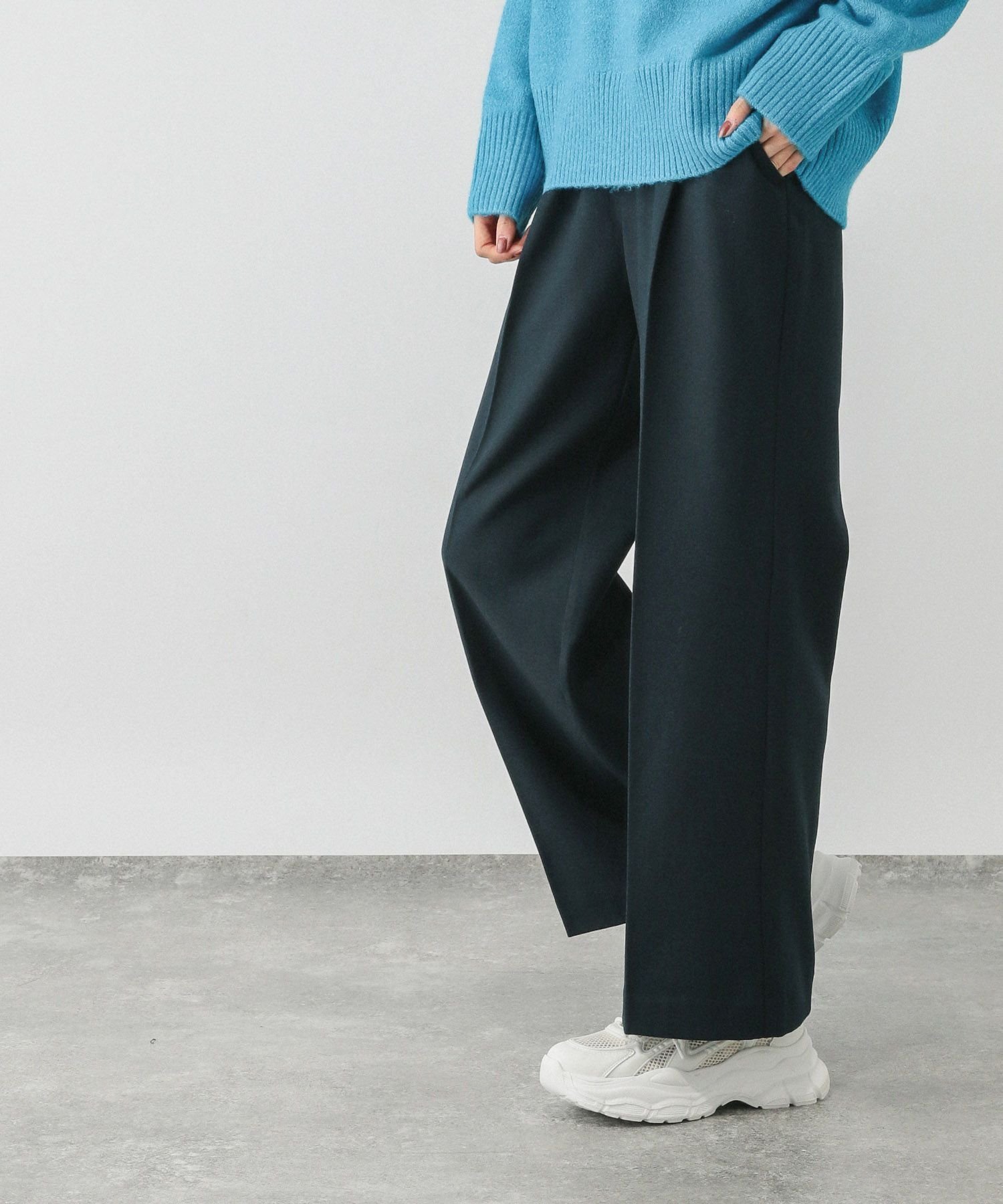 【グローバルワーク/GLOBAL WORK】のあったかスッキリイージーパンツ/580794 インテリア・キッズ・メンズ・レディースファッション・服の通販 founy(ファニー) 　ファッション　Fashion　レディースファッション　Fashion for Women　パンツ　Pants & Trousers　シューズ　Shoes, Footwear　ジャケット　Jacket, Outerwear　スウェット / スエット　Sweatshirt, Sweatwear　ストレッチ　Stretch, Stretchy Fabric　センター　Center, Center Line　人気　Popular, Best Seller　フロント　Front, Front Design　メランジ　Melange, Mixed Yarn　A/W・秋冬　Autumn/Winter　おすすめ　Recommended / Our Picks　ネイビー88|ID: prp329100004721889 ipo3291000000034126299