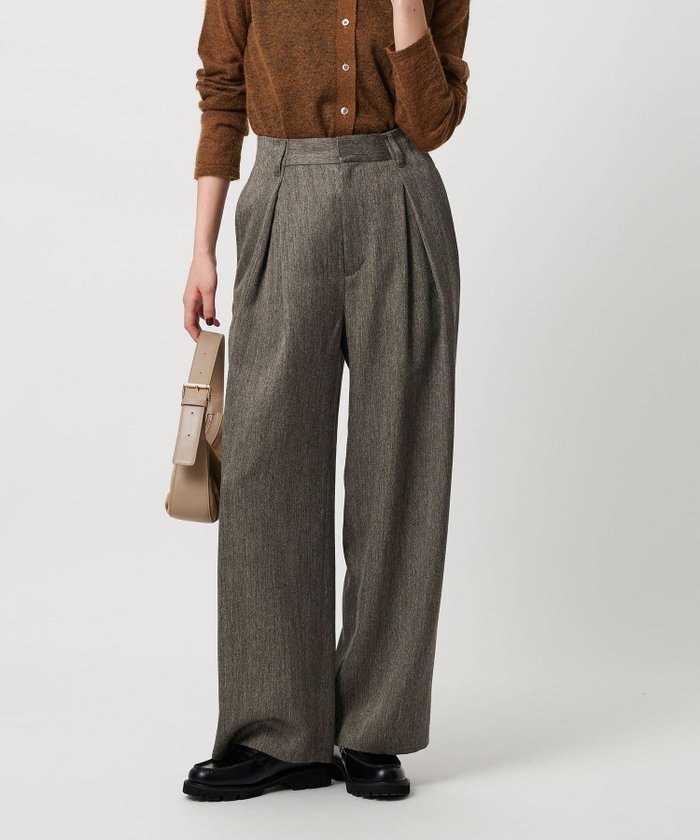 【ビューティ&ユース ユナイテッドアローズ/BEAUTY&YOUTH / UNITED ARROWS】のツイードライク バックゴムワイドパンツ ウォッシャブル インテリア・キッズ・メンズ・レディースファッション・服の通販 founy(ファニー) https://founy.com/ ファッション Fashion レディースファッション Fashion for Women パンツ Pants & Trousers バッグ Bags ウォッシャブル Machine Washable 秋 Autumn クラシック Classic, Timeless Style ツイード Twill, Twill Weave ドレープ Drape, Draping Fabric リブニット Rib Knit, Ribbed Knit ロング Long, Long-Length ワイド Wide, Wide Fit A/W・秋冬 Autumn/Winter |ID: prp329100004721901 ipo3291000000034465603