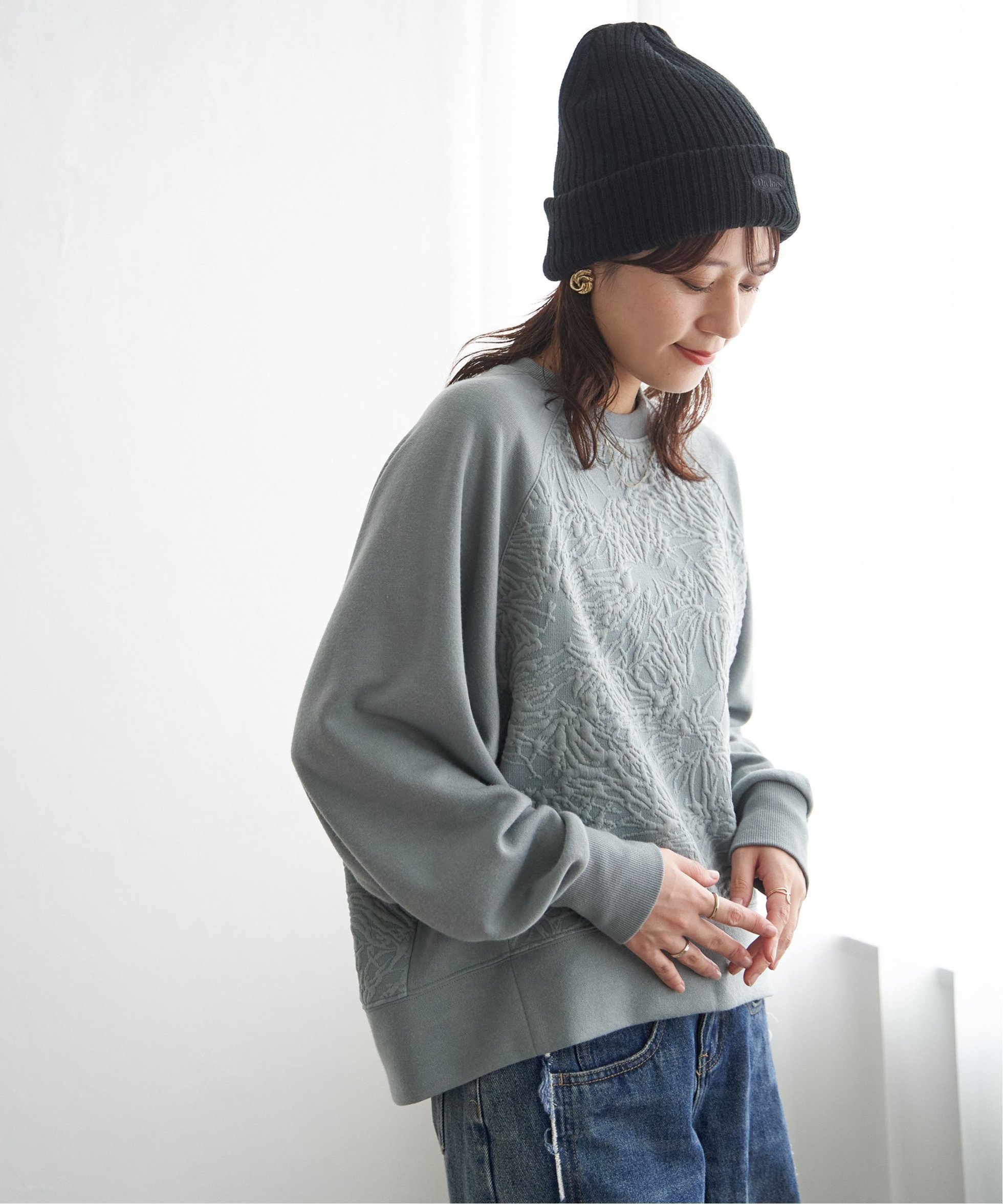 【イッカ/ikka】のアートジャガードラグランプルオーバー インテリア・キッズ・メンズ・レディースファッション・服の通販 founy(ファニー) 　ファッション　Fashion　レディースファッション　Fashion for Women　トップス・カットソー　Cut & Sew Tops　カジュアルプルオーバー・ニットトップス　Pullovers & Knit Tops / Casual Pullovers　シンプル　Simple, Minimal　スリーブ　Sleeve, Long Sleeve / Short Sleeve　ミントグリーン|ID: prp329100004721931 ipo3291000000034126970