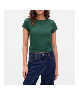 【ギャップ/GAP】のコットンジャージー クロップド GAPロゴTシャツ 人気、トレンドファッション・服の通販 founy(ファニー) ファッション Fashion レディースファッション Fashion for Women トップス・カットソー Cut & Sew Tops シャツ・ブラウス・オフィスカジュアル Elegant Blouses & Button-Ups ロングTシャツ・Tシャツ Longline T-Shirts & Tees キャップ Cap, Baseball Cap クロップド Cropped, Short Length ショート Short, Short Length スリーブ Sleeve, Long Sleeve / Short Sleeve フィット Fit, Slim Fit フロント Front, Front Design 半袖 Short Sleeve, Half Sleeve |ID:prp329100004721945