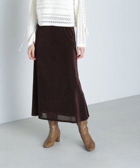 【ナチュラル ビューティー ベーシック/NATURAL BEAUTY BASIC】のベロアライクナロースカート 人気、トレンドファッション・服の通販 founy(ファニー) ファッション Fashion レディースファッション Fashion for Women スカート Skirts おすすめ Recommended / Our Picks シンプル Simple, Minimal トレンド Trend, Trending Now フィット Fit, Slim Fit |ID:prp329100004721952