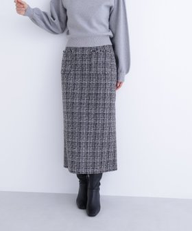 【ナチュラル ビューティー ベーシック/NATURAL BEAUTY BASIC】のツイーディーナロースカート 人気、トレンドファッション・服の通販 founy(ファニー) ファッション Fashion レディースファッション Fashion for Women スカート Skirts ツイード Twill, Twill Weave ポケット Pocket, Pocket Detail |ID:prp329100004721954