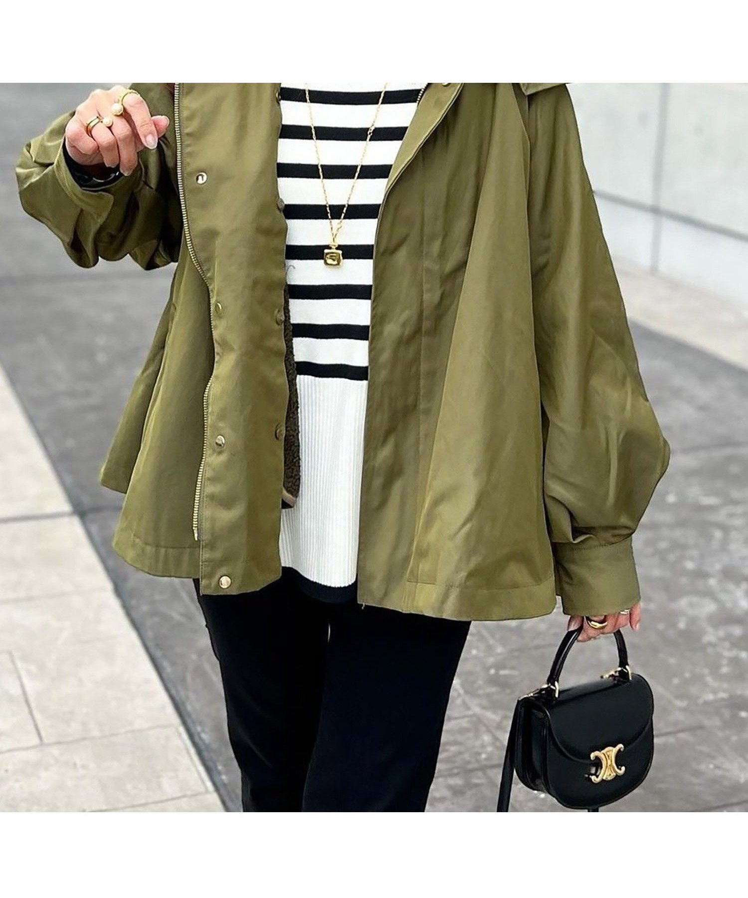 【スタイルドア/STYLEDOOR】の3WAYフレアーマウンテンパーカー インテリア・キッズ・メンズ・レディースファッション・服の通販 founy(ファニー) 　ファッション　Fashion　レディースファッション　Fashion for Women　トップス・カットソー　Cut & Sew Tops　レディースパーカー・カジュアルフーディー　Casual Hoodies & Sweatshirts　カーキ|ID: prp329100004721957 ipo3291000000034194043