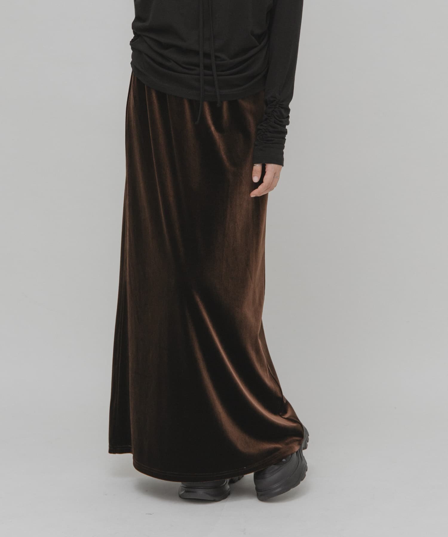 【ケービーエフ/KBF / URBAN RESEARCH】のベロアナロースカート インテリア・キッズ・メンズ・レディースファッション・服の通販 founy(ファニー) 　ファッション　Fashion　レディースファッション　Fashion for Women　スカート　Skirts　2025年　2025　2025-2026秋冬・A/W　Autumn/Winter 2025–26 AW25–26　冬　Winter / This Winter　おすすめ　Recommended / Our Picks　シンプル　Simple, Minimal　ベロア　Velour, Soft Velvet　A/W・秋冬　Autumn/Winter　BROWN|ID: prp329100004721958 ipo3291000000034642599