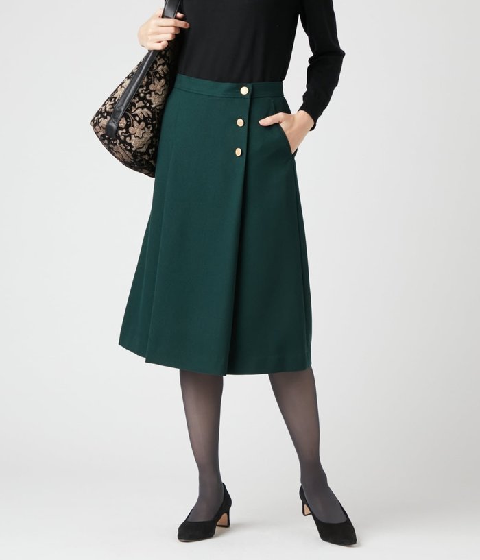 【ニューヨーカー/NEWYORKER】のウーリッシュボタニー メタル釦タックスカート インテリア・キッズ・メンズ・レディースファッション・服の通販 founy(ファニー) https://founy.com/ ファッション Fashion レディースファッション Fashion for Women スカート Skirts おすすめ Recommended / Our Picks シルバー Silver, Metallic Silver バランス Balance, Style Balance フロント Front, Front Design ポケット Pocket, Pocket Detail メタル Metal, Metal Parts リラックス Relax, Relaxed Fit 台形 A-Line, Trapezoid Shape A/W・秋冬 Autumn/Winter |ID: prp329100004722004 ipo3291000000034643184