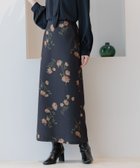 【アンデミュウ/Andemiu】のゴブランIラインスカート ネイビー|ID: prp329100004722006 ipo3291000000034651944