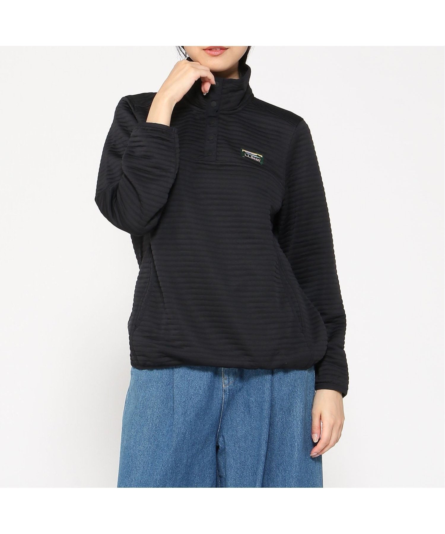 【エルエルビーン/L.L.Bean】のエアーライト・ニット・プルオーバー インテリア・キッズ・メンズ・レディースファッション・服の通販 founy(ファニー) 　ファッション　Fashion　レディースファッション　Fashion for Women　トップス・カットソー　Cut & Sew Tops　ニット　Knit Tops & Sweaters　カジュアルプルオーバー・ニットトップス　Pullovers & Knit Tops / Casual Pullovers　フィット　Fit, Slim Fit　ポケット　Pocket, Pocket Detail　軽量　Lightweight, Ultra Light　Mid-NightBlk|ID: prp329100004722011 ipo3291000000034128110