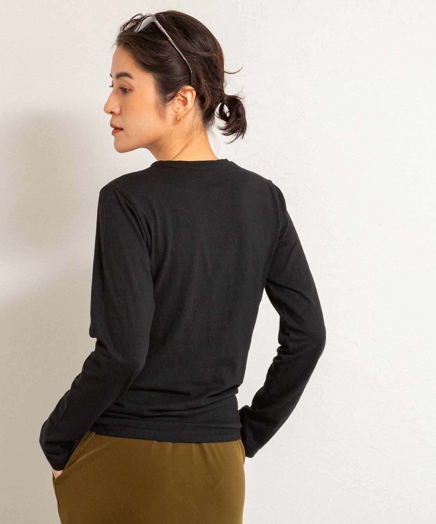 【ノーリーズ/NOLLEY'S】の【MAQWEL/マクウェル】MARUDOロングスリーブTee インテリア・キッズ・メンズ・レディースファッション・服の通販 founy(ファニー) 　ファッション　Fashion　レディースファッション　Fashion for Women　インナー　Innerwear　ヴィンテージ　Vintage Style　コンパクト　Compact, Small Size　シンプル　Simple, Minimal　スリーブ　Sleeve, Long Sleeve / Short Sleeve　人気　Popular, Best Seller　長袖　Long Sleeve, Full Sleeve　フェミニン　Feminine, Girly　ロング　Long, Long-Length　ワンポイント　One Point, Statement Accent　おすすめ　Recommended / Our Picks　夏　Summer　エレガント 上品　Elegant　2025年　2025　2025-2026秋冬・A/W　Autumn/Winter 2025–26 AW25–26　ブラック|ID: prp329100004722023 ipo3291000000034235323