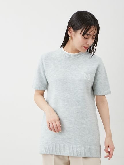 【ミラオーウェン/Mila Owen】のMサガラウールブレンドミニニットワンピース 人気、トレンドファッション・服の通販 founy(ファニー) 　ファッション　Fashion　レディースファッション　Fashion for Women　ワンピース　Dresses　ニットワンピース　Knit Dresses　ヴィンテージ　Vintage Style　スマート　Smart, Elegant　タイツ　Tights, Legwear　トレンド　Trend, Trending Now　人気　Popular, Best Seller　メランジ　Melange, Mixed Yarn　モチーフ　Motif, Design Theme　モノトーン　Monotone, Black and White　おすすめ　Recommended / Our Picks　 other-1|ID: prp329100004722061 ipo3291000000034301512