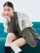 【リリーブラウン/Lily Brown】の【WEB限定00サイズ】バリエーションオーバージャケット CHECK[931]|ID: prp329100004722097 ipo3291000000034358302