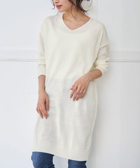 【ラナン/Ranan】の洗えるカシミヤタッチニットチュニックワンピ 人気、トレンドファッション・服の通販 founy(ファニー) ファッション Fashion レディースファッション Fashion for Women ワンピース Dresses チュニック Tunic Tops & Dresses おすすめ Recommended / Our Picks シンプル Simple, Minimal チュニック Tunic, Long Top エレガント 上品 Elegant 洗える Machine Washable |ID:prp329100004722104