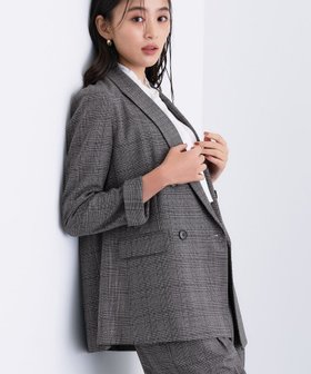 【インディヴィ/INDIVI】の【洗える/オンオフ】チェック柄ダブルジャケット 人気、トレンドファッション・服の通販 founy(ファニー) ファッション Fashion レディースファッション Fashion for Women アウター Coat / Outerwear Collection レディースジャケット・軽アウター Jackets ジャケット Jacket, Outerwear ストレッチ Stretch, Stretchy Fabric スマート Smart, Elegant セットアップ Set-Up, Coordinated Outfit ダブル Double, Double-Breasted チェック Check, Plaid, Tartan ポケット Pocket, Pocket Detail ワイド Wide, Wide Fit 冬 Winter / This Winter 洗える Machine Washable 秋 Autumn A/W・秋冬 Autumn/Winter |ID:prp329100004722128