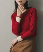【センスオブプレイス/SENSE OF PLACE by URBAN RESEARCH】の『WEB限定』バイカラーコンパクトセーター 人気、トレンドファッション・服の通販 founy(ファニー) ファッション Fashion レディースファッション Fashion for Women インナー Innerwear キャミソール Camisole, Spaghetti Strap Top サロペット Overalls, Salopette デニム Denim, Jeans Material フィット Fit, Slim Fit A/W・秋冬 Autumn/Winter 冬 Winter / This Winter 夏 Summer 2025年 2025 2025-2026秋冬・A/W Autumn/Winter 2025–26 AW25–26 thumbnail RED|ID: prp329100004722172 ipo3291000000034130424