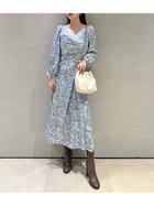 【スナイデル/SNIDEL】のジャガードプリントワンピース 人気、トレンドファッション・服の通販 founy(ファニー) ファッション Fashion レディースファッション Fashion for Women ワンピース Dresses ギャザー Gathered, Ruffled スマート Smart, Elegant プリント Print, Printed Pattern リボン Ribbon, Bow thumbnail SAX[083]|ID: prp329100004722196 ipo3291000000034130696