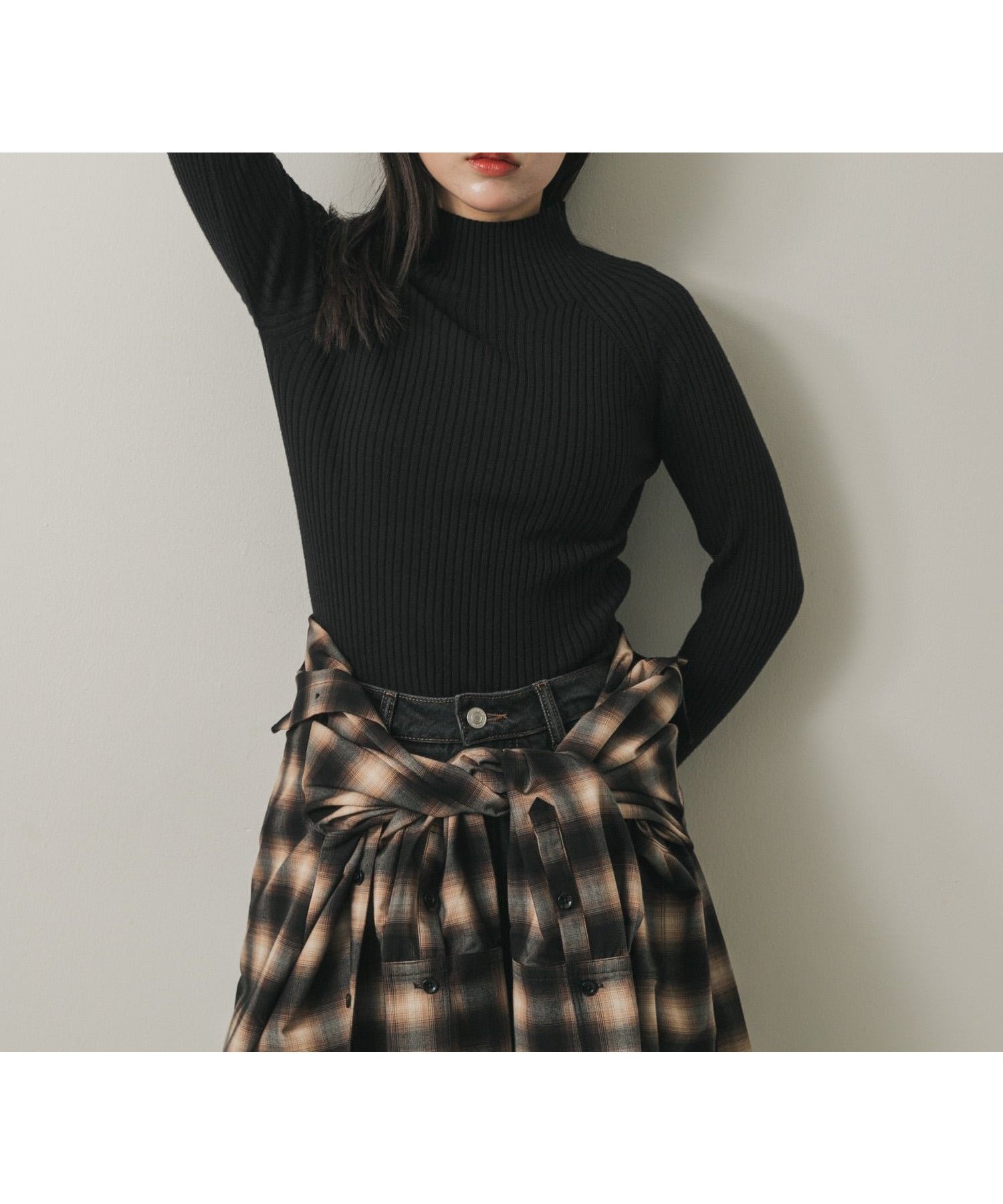 【センスオブプレイス/SENSE OF PLACE by URBAN RESEARCH】のストレッチリブハイネックセーター インテリア・キッズ・メンズ・レディースファッション・服の通販 founy(ファニー) 　ファッション　Fashion　レディースファッション　Fashion for Women　2025年　2025　2025-2026秋冬・A/W　Autumn/Winter 2025–26 AW25–26　冬　Winter / This Winter　ハイネック　High Neck, Mock Neck　A/W・秋冬　Autumn/Winter　BLACK|ID: prp329100004722202 ipo3291000000034367908
