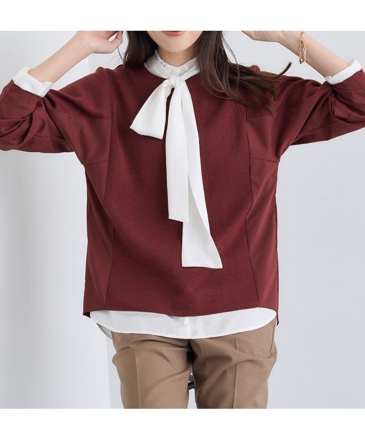 【インディヴィ/INDIVI】の【洗える/選べる8色】トーンアップニット インテリア・キッズ・メンズ・レディースファッション・服の通販 founy(ファニー) 　ファッション　Fashion　レディースファッション　Fashion for Women　トップス・カットソー　Cut & Sew Tops　ニット　Knit Tops & Sweaters　インナー　Innerwear　洗える　Machine Washable　ストレッチ　Stretch, Stretchy Fabric　スマート　Smart, Elegant　トレンド　Trend, Trending Now　ドッキング　Docking, Mixed Material　バランス　Balance, Style Balance　ベスト　Vest, Waistcoat　ボルドー|ID: prp329100004722220 ipo3291000000034967379