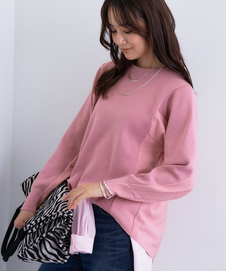 【インディヴィ/INDIVI】の【洗える/選べる8色】トーンアップニット インテリア・キッズ・メンズ・レディースファッション・服の通販 founy(ファニー) 　ファッション　Fashion　レディースファッション　Fashion for Women　トップス・カットソー　Cut & Sew Tops　ニット　Knit Tops & Sweaters　インナー　Innerwear　洗える　Machine Washable　ストレッチ　Stretch, Stretchy Fabric　スマート　Smart, Elegant　トレンド　Trend, Trending Now　ドッキング　Docking, Mixed Material　バランス　Balance, Style Balance　ベスト　Vest, Waistcoat　ピンク|ID: prp329100004722220 ipo3291000000034967380