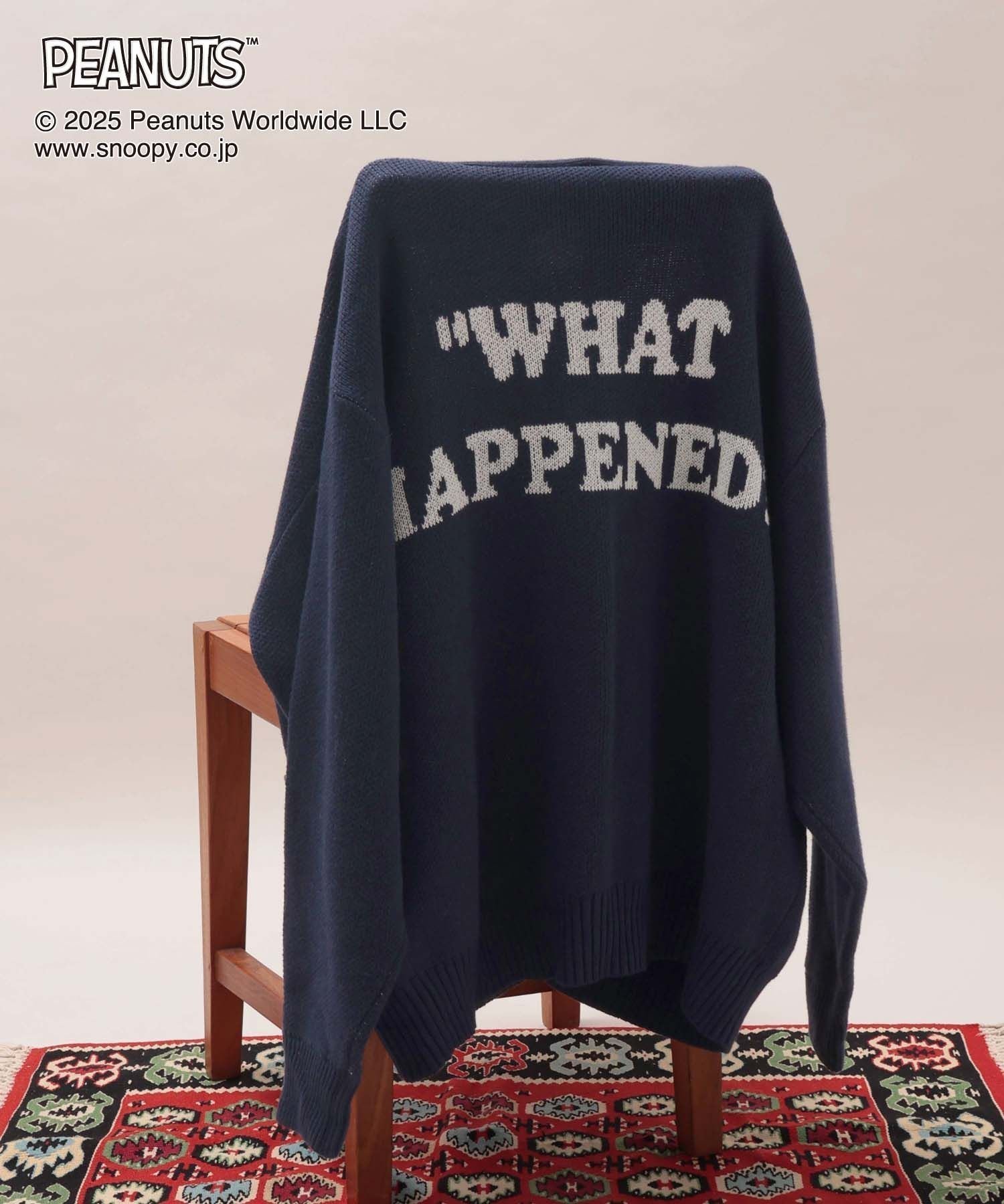 【グローバルワーク/GLOBAL WORK】のPEANUTS/ロゴVネックカーディガン/591295 インテリア・キッズ・メンズ・レディースファッション・服の通販 founy(ファニー) 　ファッション　Fashion　レディースファッション　Fashion for Women　トップス・カットソー　Cut & Sew Tops　カーディガン・羽織り　Layered Style Cardigans　Vネックトップス　V-Neck Tops / V-Cut Neckline Shirts　おすすめ　Recommended / Our Picks　カーディガン　Cardigan, Knitwear　キャミ　Camisole, Cami Top　キャラクター　Character, Licensed Characters　タンク　Tank Top, Sleeveless Top　ネイビー/バティ88|ID: prp329100004722253 ipo3291000000034326544