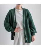 【ローリーズファーム/LOWRYS FARM】の7GハイショクVカーディガン 人気、トレンドファッション・服の通販 founy(ファニー) ファッション Fashion レディースファッション Fashion for Women トップス・カットソー Cut & Sew Tops カーディガン・羽織り Layered Style Cardigans アクリル Acrylic Material カーディガン Cardigan, Knitwear ショート Short, Short Length シンプル Simple, Minimal ダブル Double, Double-Breasted デニム Denim, Jeans Material フレア Flare, Flared ロング Long, Long-Length ワイド Wide, Wide Fit 定番 Standard, Basic Item 畦 Ribbed Knit thumbnail グリーン|ID: prp329100004722255 ipo3291000000034374085