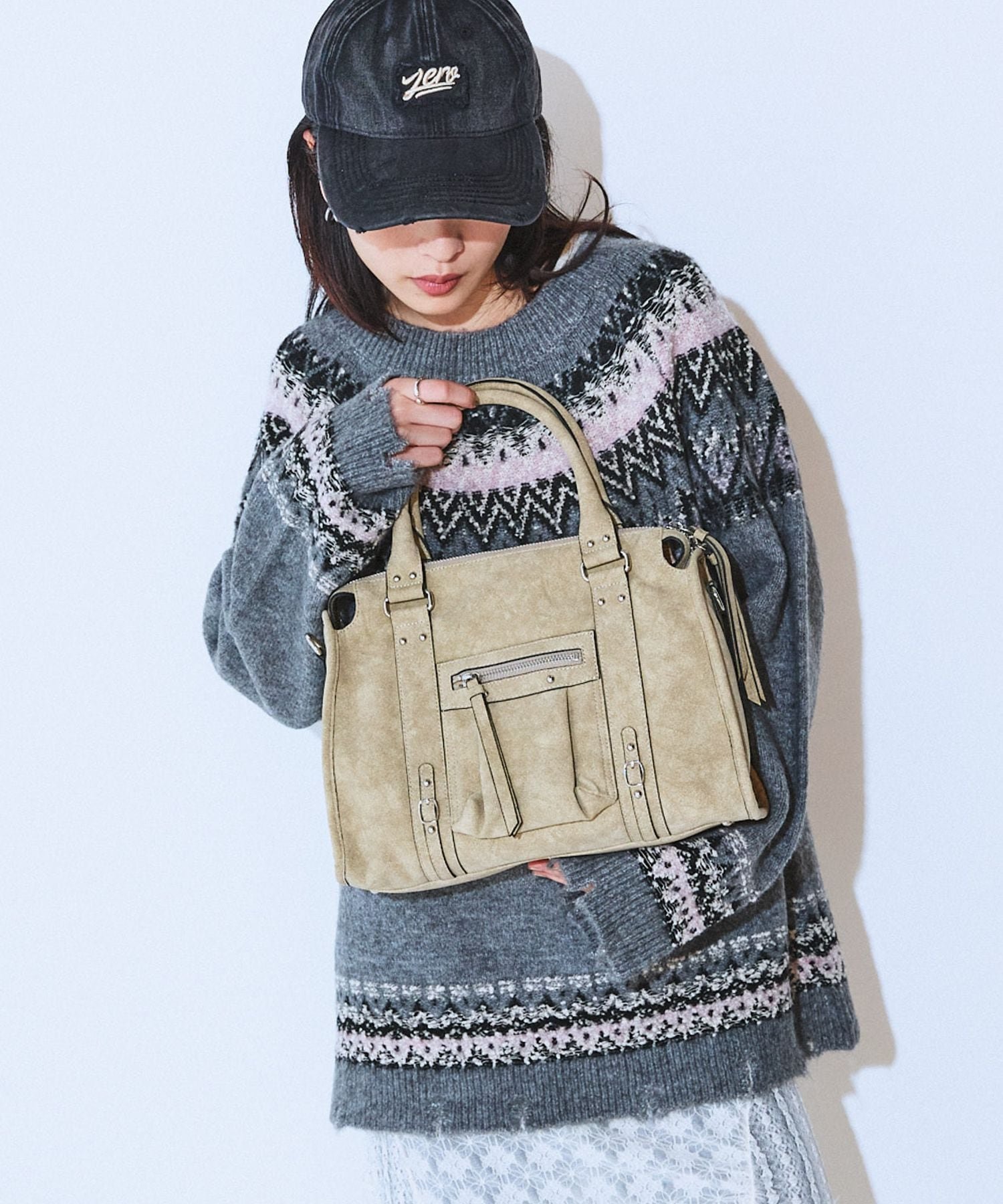 【ジーナシス/JEANASiS】のアンティークフェイクレザーボストン インテリア・キッズ・メンズ・レディースファッション・服の通販 founy(ファニー) 　ファッション　Fashion　レディースファッション　Fashion for Women　アンティーク　Antique-Inspired　ヴィンテージ　Vintage Style　今季　This Season, Current Season　ショルダー　Shoulder, Shoulder Strap　ジャケット　Jacket, Outerwear　デニム　Denim, Jeans Material　トレンド　Trend, Trending Now　フェイクレザー　Faux Leather, PU Leather　ボストン　Boston　ポケット　Pocket, Pocket Detail　おすすめ　Recommended / Our Picks　夏　Summer　ベージュ|ID: prp329100004722282 ipo3291000000034264366