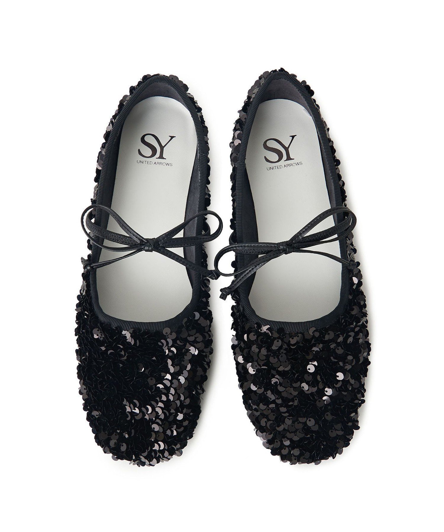 【オデット エ オディール/Odette e Odile】のSY スパンコールバレエ フラット10●↑ インテリア・キッズ・メンズ・レディースファッション・服の通販 founy(ファニー) 　ファッション　Fashion　レディースファッション　Fashion for Women　シャーリング　Shirring, Ruched　シューズ　Shoes, Footwear　シンプル　Simple, Minimal　スパンコール　Sequins, Sequin Embellishment　ツイード　Twill, Twill Weave　トレンド　Trend, Trending Now　バレエ　Ballet, Ballet Style　パープル　Purple, Violet　フラット　Flat, Flat Shoes　ベロア　Velour, Soft Velvet　リアル　Real, Realistic　リボン　Ribbon, Bow　BLACK|ID: prp329100004722341 ipo3291000000034878921