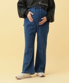 【レプシィム ローリーズファーム/LEPSIM LOWRYS FARM】の【産前・産後対応】マタニティ/ピンタックデニムフレアパンツ 人気、トレンドファッション・服の通販 founy(ファニー) ファッション Fashion キッズファッション Fashion for Kids ボトムス Bottoms デニム Denim, Jeans Material フレア Flare, Flared thumbnail インディゴブルー85|ID: prp329100004722413 ipo3291000000035005579