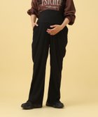 【レプシィム ローリーズファーム/LEPSIM LOWRYS FARM】の【産前・産後対応】マタニティ/リブフレアパンツ ブラック09|ID: prp329100004722441 ipo3291000000034571373