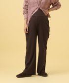 【レプシィム ローリーズファーム/LEPSIM LOWRYS FARM】の【産前・産後対応】マタニティ/リブフレアパンツ ダークブラウン58|ID: prp329100004722441 ipo3291000000034571374