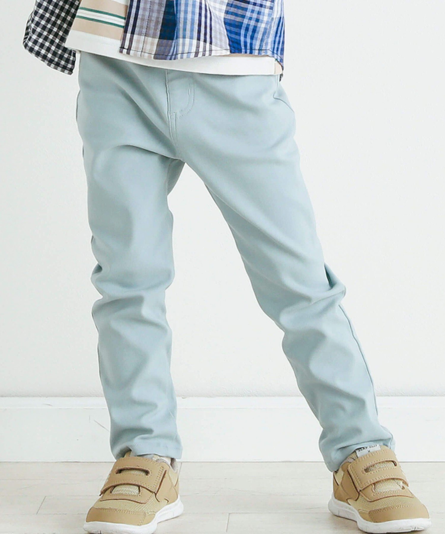 【ベベ オンライン ストア/BEBE ONLINE STORE / KIDS】のらくのびスーパーストレッチツイルパンツ(90~150cm) インテリア・キッズ・メンズ・レディースファッション・服の通販 founy(ファニー) 　ファッション　Fashion　キッズファッション　Fashion for Kids　ボトムス　Bottoms　オレンジ　Orange　テクスチャー　Texture, Textured Fabric　フレンチ　French, French Style　A/W・秋冬　Autumn/Winter　2024年　2024　エレガント 上品　Elegant　2024-2025秋冬・A/W　Autumn/Winter 2024–25 AW24–25　グリーン|ID: prp329100004722454 ipo3291000000034226058