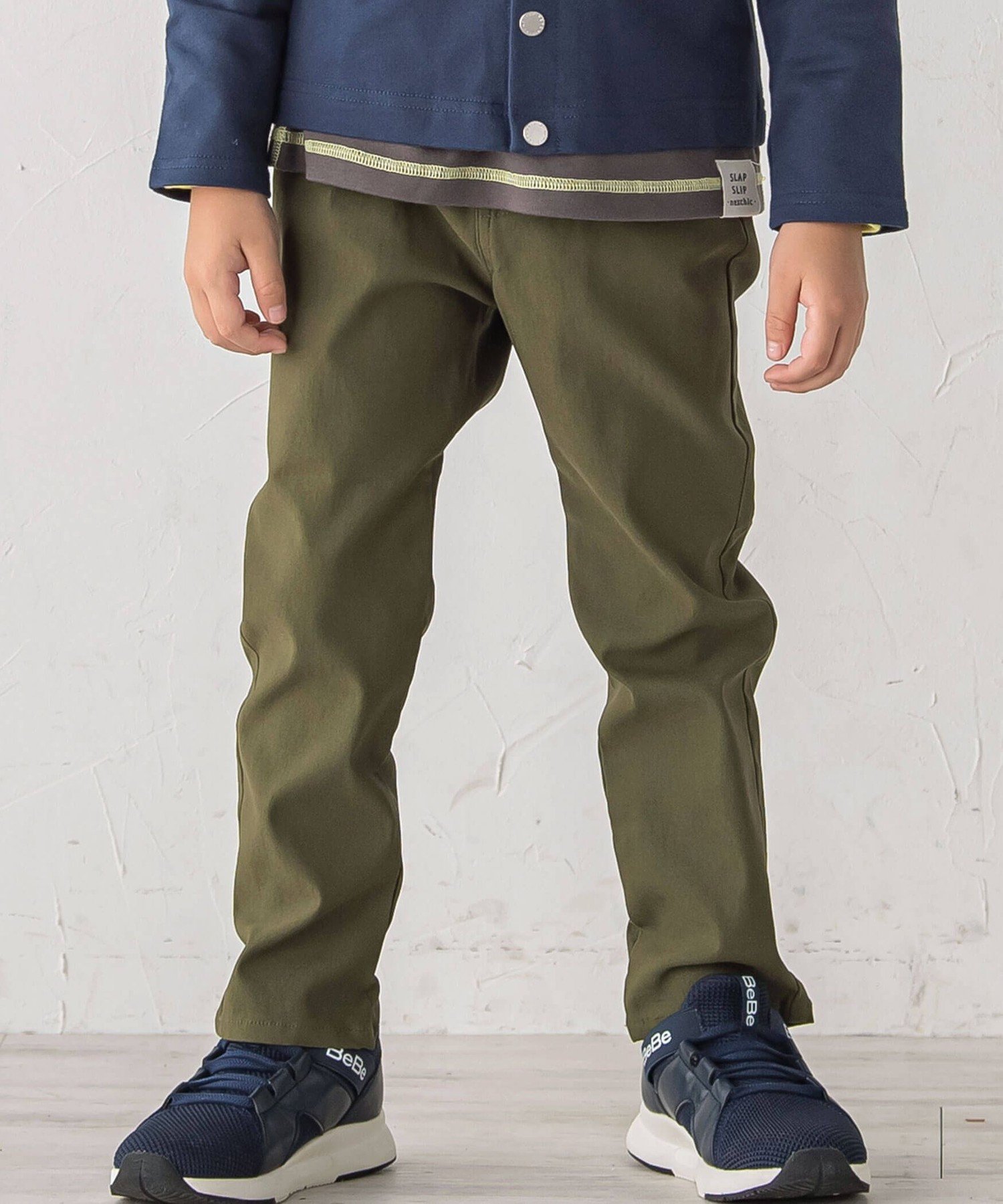 【ベベ オンライン ストア/BEBE ONLINE STORE / KIDS】のらくのびスーパーストレッチツイルパンツ(90~150cm) インテリア・キッズ・メンズ・レディースファッション・服の通販 founy(ファニー) 　ファッション　Fashion　キッズファッション　Fashion for Kids　ボトムス　Bottoms　オレンジ　Orange　テクスチャー　Texture, Textured Fabric　フレンチ　French, French Style　A/W・秋冬　Autumn/Winter　2024年　2024　エレガント 上品　Elegant　2024-2025秋冬・A/W　Autumn/Winter 2024–25 AW24–25　カーキ|ID: prp329100004722454 ipo3291000000034226064