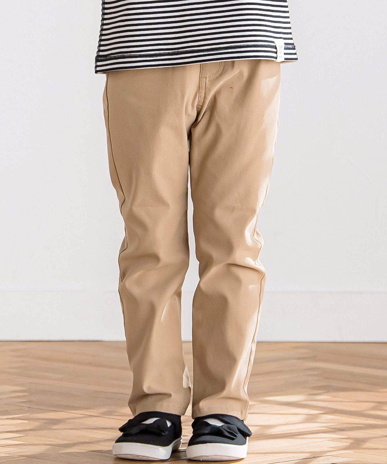 【ベベ オンライン ストア/BEBE ONLINE STORE / KIDS】のらくのびスーパーストレッチツイルパンツ(90~150cm) インテリア・キッズ・メンズ・レディースファッション・服の通販 founy(ファニー) 　ファッション　Fashion　キッズファッション　Fashion for Kids　ボトムス　Bottoms　オレンジ　Orange　テクスチャー　Texture, Textured Fabric　フレンチ　French, French Style　A/W・秋冬　Autumn/Winter　2024年　2024　エレガント 上品　Elegant　2024-2025秋冬・A/W　Autumn/Winter 2024–25 AW24–25　ベージュ系|ID: prp329100004722454 ipo3291000000034226066