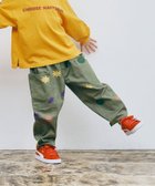 【エフオー オンラインストア/F.O.Online Store / KIDS】の総柄ツイルワイドパンツ 人気、トレンドファッション・服の通販 founy(ファニー) ファッション Fashion キッズファッション Fashion for Kids ボトムス Bottoms プリント Print, Printed Pattern ポケット Pocket, Pocket Detail thumbnail カーキ|ID: prp329100004722475 ipo3291000000034132617