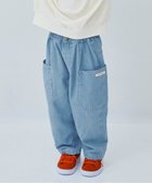 【エフオー オンラインストア/F.O.Online Store / KIDS】の総柄ツイルワイドパンツ 人気、トレンドファッション・服の通販 founy(ファニー) ファッション Fashion キッズファッション Fashion for Kids ボトムス Bottoms プリント Print, Printed Pattern ポケット Pocket, Pocket Detail thumbnail サックス|ID: prp329100004722475 ipo3291000000034132619