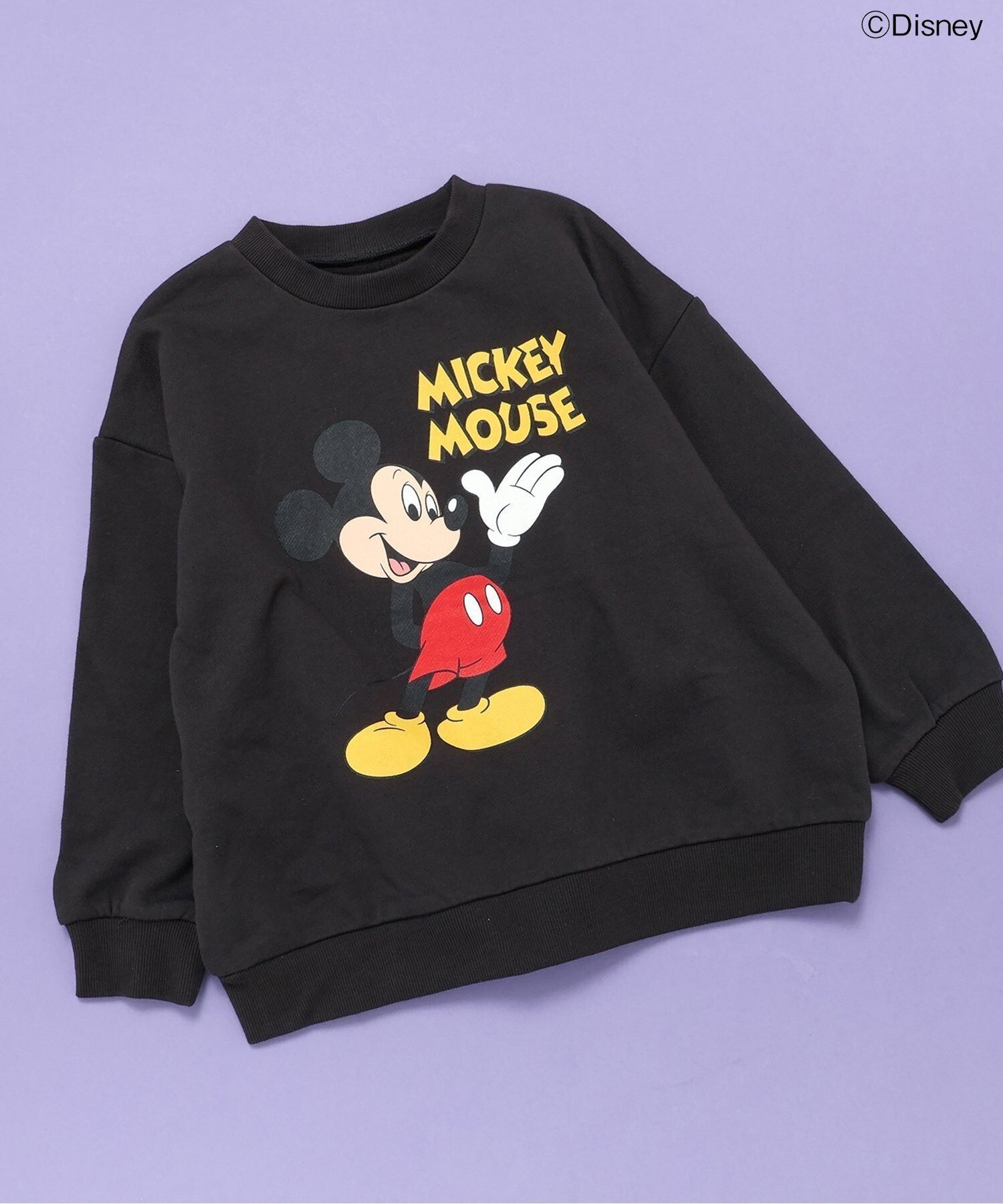 【エフオー オンラインストア/F.O.Online Store / KIDS】の【ディズニー】ミッキー フレンズ/トレーナー インテリア・キッズ・メンズ・レディースファッション・服の通販 founy(ファニー) 　ファッション　Fashion　キッズファッション　Fashion for Kids　カラフル　Colorful Design　キャラクター　Character, Licensed Characters　グラフィック　Graphic, Graphic Design　トレーナー　Sweatshirt, Trainer　プリント　Print, Printed Pattern　A/W・秋冬　Autumn/Winter　おすすめ　Recommended / Our Picks　ブラック|ID: prp329100004722479 ipo3291000000034132629