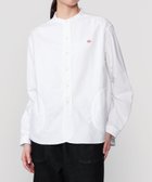 【ビショップ/Bshop】のオックスフォード バンドカラーシャツ SOLID WOMEN 人気、トレンドファッション・服の通販 founy(ファニー) ファッション Fashion レディースファッション Fashion for Women トップス・カットソー Cut & Sew Tops シャツ・ブラウス・オフィスカジュアル Elegant Blouses & Button-Ups テクスチャー Texture, Textured Fabric ポケット Pocket, Pocket Detail 定番 Standard, Basic Item 長袖 Long Sleeve, Full Sleeve thumbnail WHITE|ID: prp329100004722488 ipo3291000000034843740