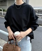 【アンドミー/andme】の裏毛 ボリューム 長袖 スウェット トップス 人気、トレンドファッション・服の通販 founy(ファニー) ファッション Fashion レディースファッション Fashion for Women トップス・カットソー Cut & Sew Tops レディースパーカー・カジュアルフーディー Casual Hoodies & Sweatshirts スウェット・クルーネックトップス Sweatshirts & Crewnecks / Relaxed Fit Sweat Tops ショルダー Shoulder, Shoulder Strap シンプル Simple, Minimal スウェット / スエット Sweatshirt, Sweatwear ドロップ Drop Shoulder, Dropped Style 長袖 Long Sleeve, Full Sleeve ポケット Pocket, Pocket Detail thumbnail ブラック|ID: prp329100004722501 ipo3291000000034833020